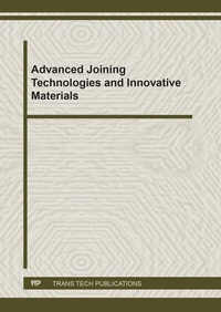 Enlarge image Cover: Advanced Joining Technologies and Innovative Materials - Trans Tech Publications Ltd