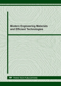 Enlarge image Cover: Modern Engineering Materials and Efficient Technologies - Trans Tech Publications Ltd