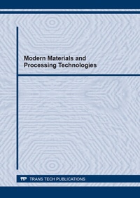 Enlarge image Cover: Modern Materials and Processing Technologies - Trans Tech Publications Ltd