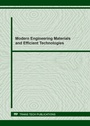 Cover: Modern Engineering Materials and Efficient Technologies - Trans Tech Publications Ltd