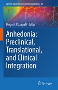 Cover: Anhedonia: Preclinical, Translational, and Clinical Integration - Springer