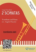 Cover: (trombone part) 2 Sonatas by Cherubini - Trombone and Piano - Glissato Edizioni Musicali