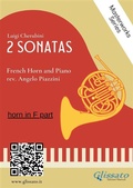 Cover: (horn part) 2 Sonatas by Cherubini - French Horn and Piano - Glissato Edizioni Musicali