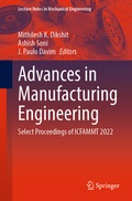 Cover: Advances in Manufacturing Engineering - Springer