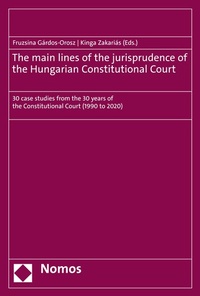 Abbildung von: The main lines of the jurisprudence of the Hungarian Constitutional Court - Nomos