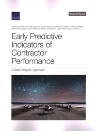 Enlarge image Cover: Early Predictive Indicators of Contractor Performance - RAND Corporation