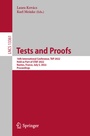 Cover: Tests and Proofs - Springer