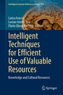 Cover: Intelligent Techniques for Efficient Use of Valuable Resources - Springer