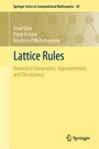 Cover: Lattice Rules - Springer