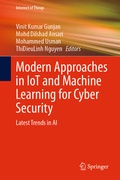 Cover: Modern Approaches in IoT and Machine Learning for Cyber Security - Springer