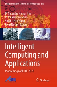 Enlarge image Cover: Intelligent Computing and Applications - Springer