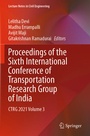 Cover: Proceedings of the Sixth International Conference of Transportation Research Group of India - Springer