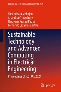 Enlarge image Cover: Sustainable Technology and Advanced Computing in Electrical Engineering - Springer