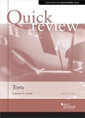 Cover: Quick Review of Torts - West Academic Press