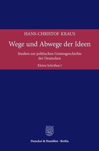 Abbildung von: Wege und Abwege der Ideen. - Duncker & Humblot