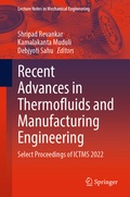 Cover: Recent Advances in Thermofluids and Manufacturing Engineering - Springer