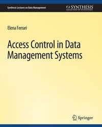 Enlarge image Cover: Access Control in Data Management Systems - Springer