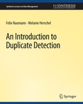 Cover: An Introduction to Duplicate Detection - Springer