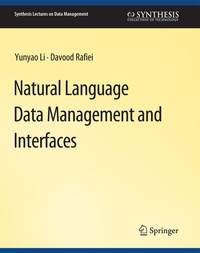 Enlarge image Cover: Natural Language Data Management and Interfaces - Springer