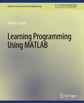 Cover: Learning Programming Using Matlab - Springer