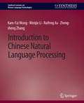 Cover: Introduction to Chinese Natural Language Processing - Springer