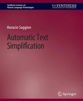 Cover: Automatic Text Simplification - Springer