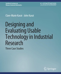 Enlarge image Cover: Designing and Evaluating Usable Technology in Industrial Research - Springer
