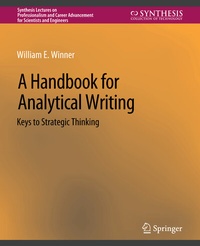 Enlarge image Cover: A Handbook for Analytical Writing - Springer