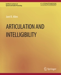 Enlarge image Cover: Articulation and Intelligibility - Springer