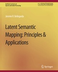 Cover: Latent Semantic Mapping - Springer