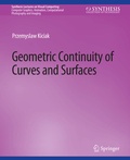 Cover: Geometric Continuity of Curves and Surfaces - Springer