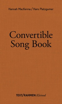 Enlarge image Cover: Convertible Song Book - Text/Rahmen