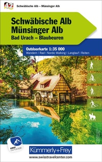 Abbildung von: Kümmerly+Frey Outdoorkarte Deutschland 42 Schwäbische Alb, Münsinger Alb 1:35.000 - Hallwag Kümmerly+Frey