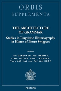Enlarge image Cover: The Architecture of Grammar - Peeters Publishers