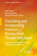 Cover: Translating and Incorporating American Management Thought into Japan - Springer