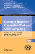 Cover: Computer Supported Cooperative Work and Social Computing - Springer