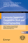 Cover: Computer Supported Cooperative Work and Social Computing - Springer
