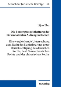 Abbildung von: Die Börsenprospekthaftung der börsennotierten Aktiengesellschaft - utzverlag GmbH