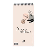 Abbildung von: Geburtstagskalender "leaves line art", ohne Jahreszahl - Nova MD