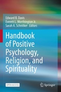 Cover: Handbook of Positive Psychology, Religion, and Spirituality - Springer