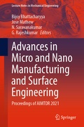 Cover: Advances in Micro and Nano Manufacturing and Surface Engineering - Springer