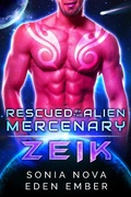 Cover: Zeik (Rescued by the Alien Mercenary, #4) - Rescued by the Alien Mercenary