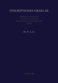 Cover: Inscriptiones Scythiae minores - De Gruyter