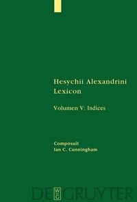 Abbildung von: [Indices] - De Gruyter