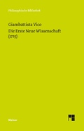 Cover: Die Erste Neue Wissenschaft (1725) - Meiner