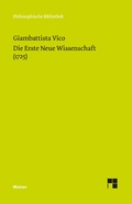 Cover: Die Erste Neue Wissenschaft (1725) - Meiner