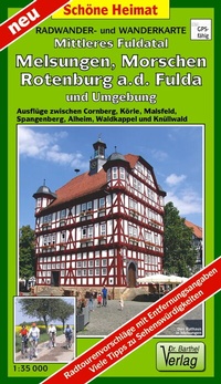 Abbildung von: Radwander- und Wanderkarte Mittleres Fuldatal, Melsungen, Morschen, Rotenburg a.d. Fulda und Umgebung - Barthel, A