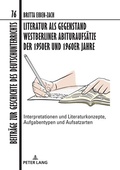 Cover: Literatur als Gegenstand Westberliner Abituraufs&auml;tze der 1950er und 1960er Jahre - Peter Lang Verlag