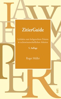 Enlarge image Cover: ZitierGuide - Schulthess Juristische Medien