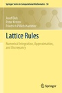 Cover: Lattice Rules - Springer